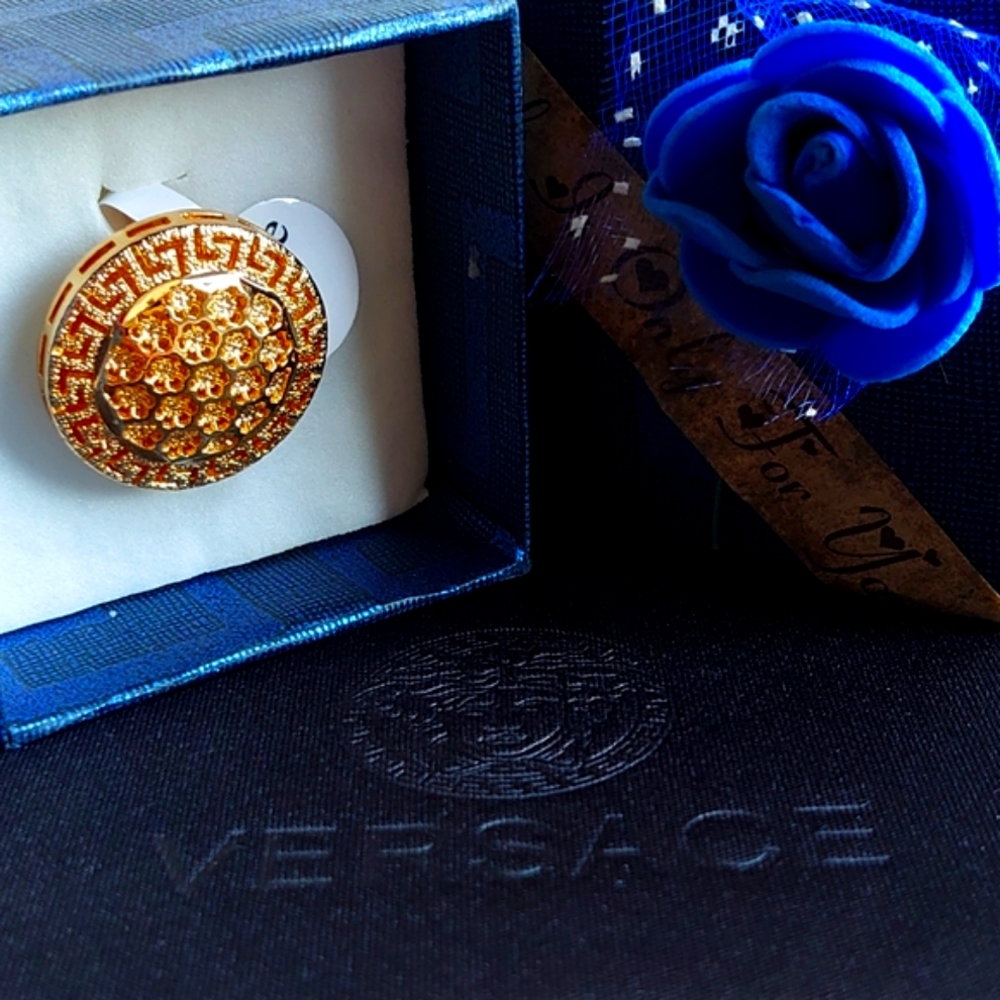 Gold Greek Icon Ring From Eastern Gold - FROM DUBAI